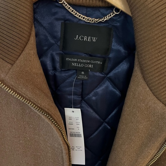 J Crew Italian Stadium Coat - Picture 4 of 5